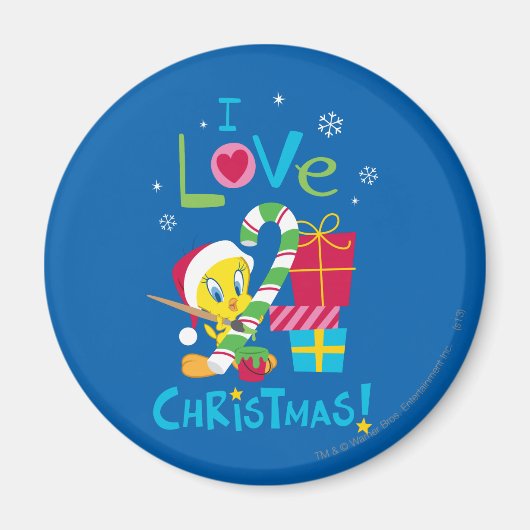 Ik hou van Kerstmis - TWEETY™ Magneet (Voorkant)