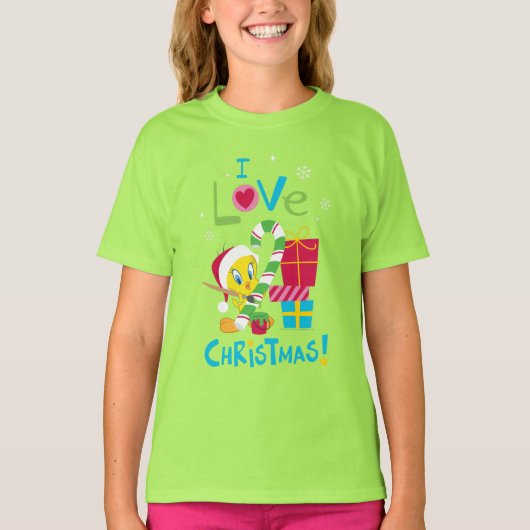 Ik hou van Kerstmis - TWEETY™ T-shirt (Voorkant)