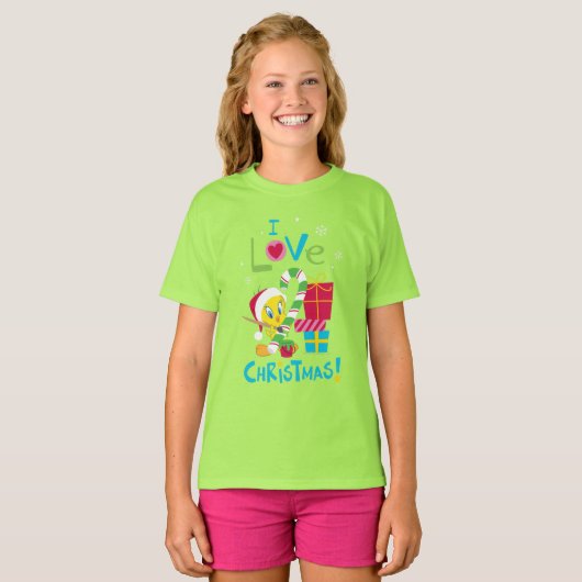 Ik hou van Kerstmis - TWEETY™ T-shirt (Voorkant volledig)