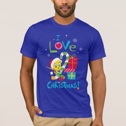 Ik hou van Kerstmis - TWEETY™ T-shirt (Voorkant)