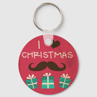 Ik hou van kerstmuziek Button Sleutelhanger