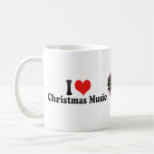 Ik hou van kerstmuziek koffiemok (Links)