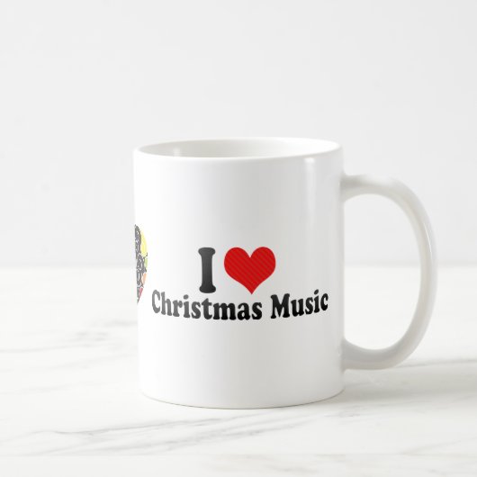Ik hou van kerstmuziek koffiemok (Rechts)