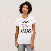 Ik hou van kerstShirt met ballon T-shirt (Voorkant volledig)