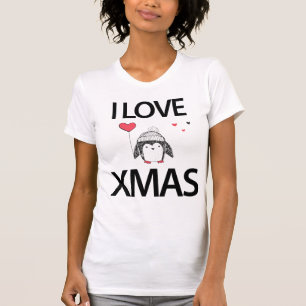 Ik hou van kerstShirt met rood hart T-shirt