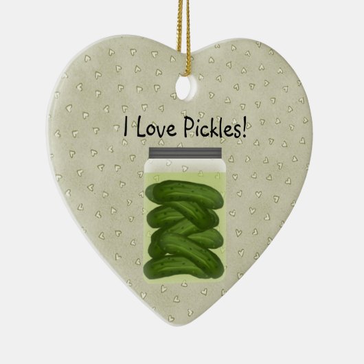 Ik hou van kerstversiering keramisch ornament (Rechts)