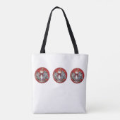 Ik hou van kerstwinkeltas tote bag (Achterkant)