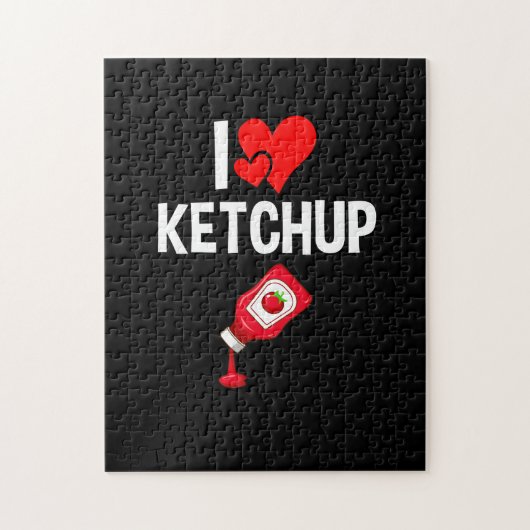 Ik hou van Ketchup Legpuzzel (Verticaal)