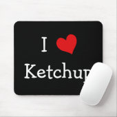 Ik hou van Ketchup Muismat (Met muis)