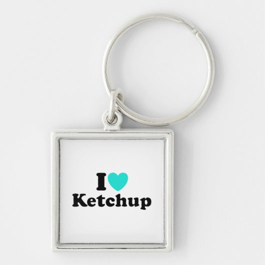 Ik hou van Ketchup Sleutelhanger (Voorkant)