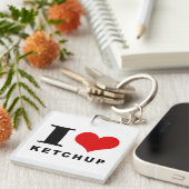 Ik hou van ketchup sleutelhanger (Voorkant Rechts)