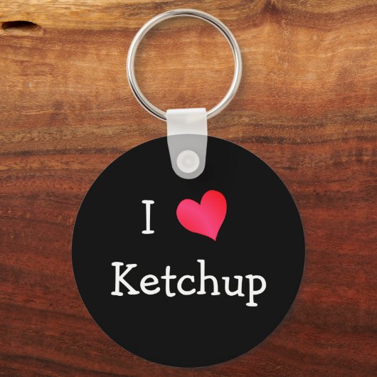 Ik hou van Ketchup Sleutelhanger (Voorkant)