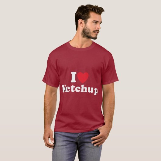 Ik hou van Ketchup T-shirt (Voorkant volledig)