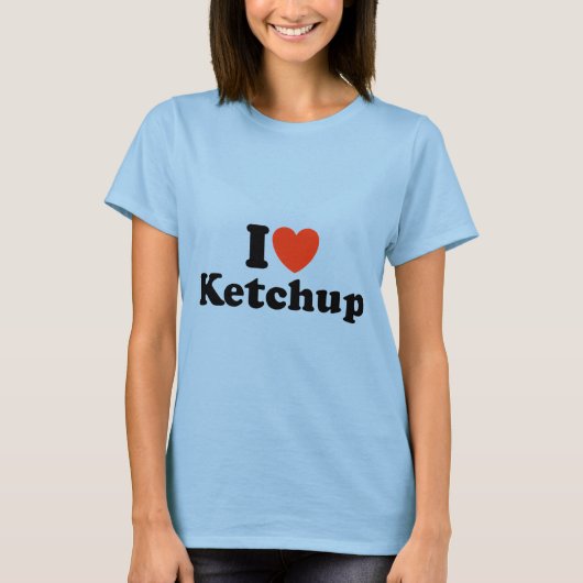 Ik hou van Ketchup T-shirt (Voorkant)