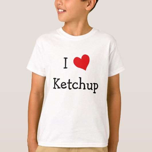 Ik hou van Ketchup T-shirt (Voorkant)