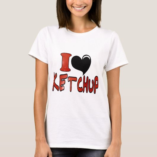 Ik hou van Ketchup T-shirt (Voorkant)