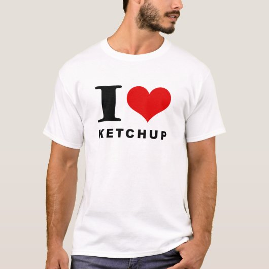 Ik hou van ketchup t-shirt (Voorkant)