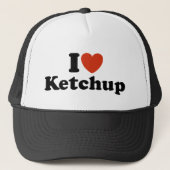 Ik hou van Ketchup Trucker Pet (Voorkant)