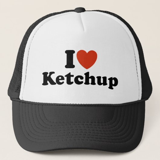 Ik hou van Ketchup Trucker Pet (Voorkant)