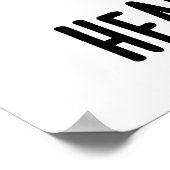 Ik hou van ketchup van mijn hoofd tomaten eten woo poster (Hoek)