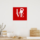 Ik hou van Kettlebells Poster (Keuken)