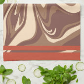 Ik hou van keukenhanddoeken van cappuccino 2 (Gevouwen)