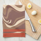 Ik hou van keukenhanddoeken van cappuccino 2 (Quarter Fold)