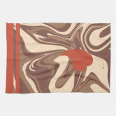 Ik hou van keukenhanddoeken van cappuccino 2 (Horizontaal)