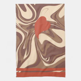 Ik hou van keukenhanddoeken van cappuccino 2