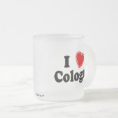 Ik hou van Keulen Matglas Koffiemok (Voorkant rechts)