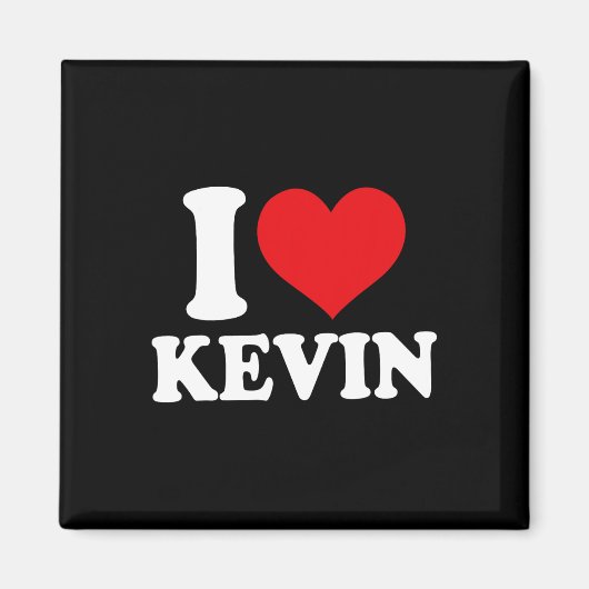 Ik hou van Kevin Heart Name Magneet (Voorkant)