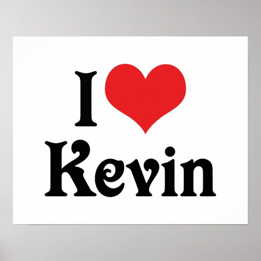 Ik hou van Kevin Poster (Voorkant)