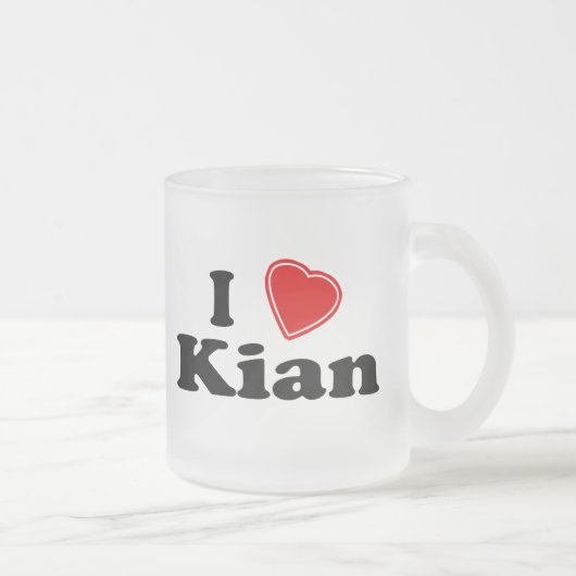 Ik hou van Kian Matglas Koffiemok (Rechts)