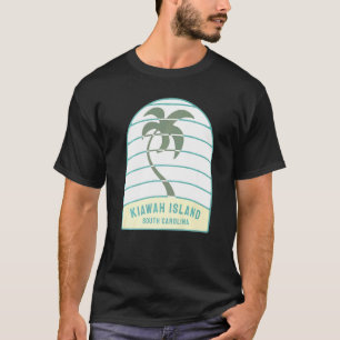 Ik hou van Kiawah Island South Carolina Palm Tree T-shirt