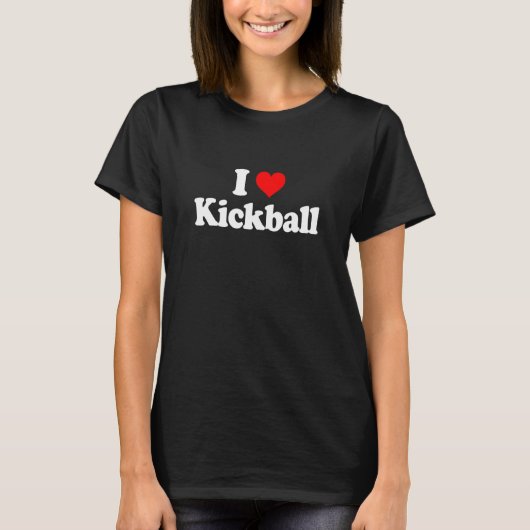 Ik hou van kickball Shirt (Voorkant)