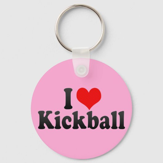 Ik hou van Kickball Sleutelhanger (Voorkant)