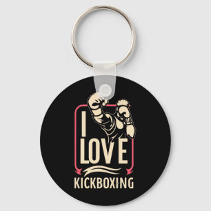 Ik hou van kickboksen Boksen Love Kickboxer Kickbo Sleutelhanger