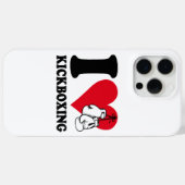 Ik hou van kickboksen Case-Mate iPhone case (Achterkant (horizontaal))
