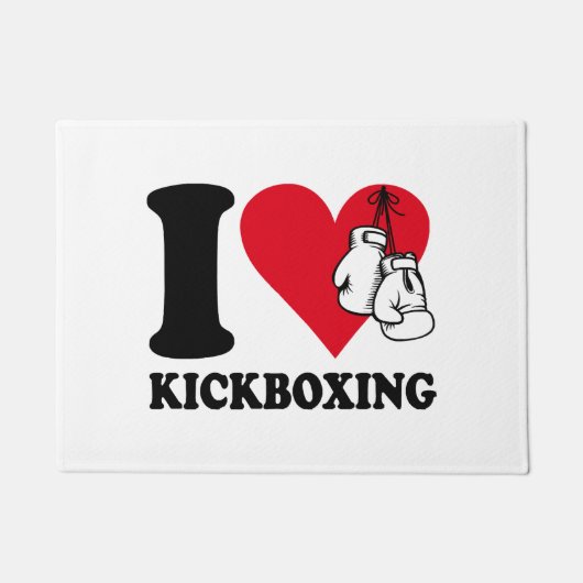 Ik hou van kickboksen deurmat (Voorkant)