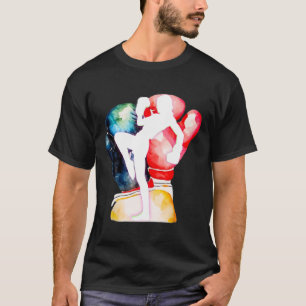 Ik Hou Van Kickboksen Is Kickboksen Meisje Is Vrou T-shirt