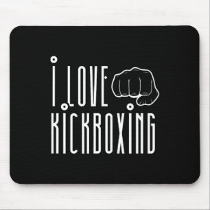 Ik hou van kickboksen Kickbox Kick Boksen Kickboks Muismat