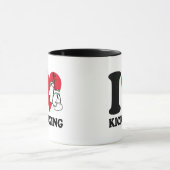 Ik hou van kickboksen mok (Midden)