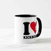 Ik hou van kickboksen mok (Voorkant rechts)