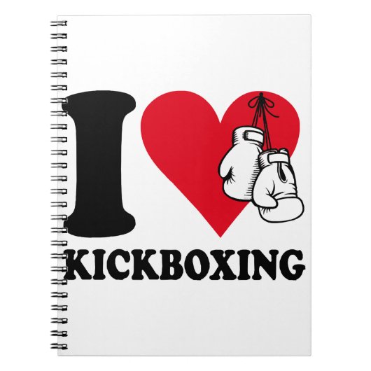 Ik hou van kickboksen notitieboek (Voorkant)