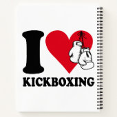 Ik hou van kickboksen notitieboek (Achterkant)