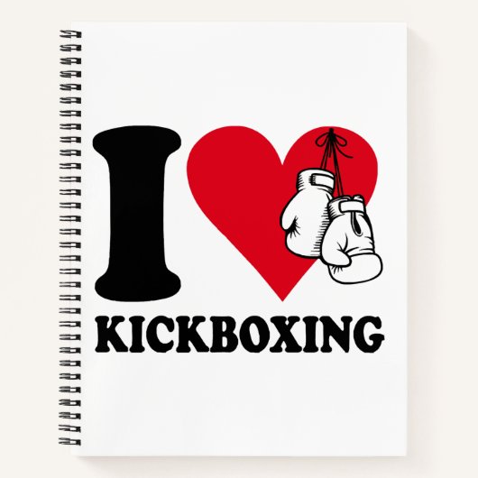 Ik hou van kickboksen notitieboek (Voorkant)