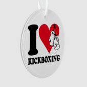 Ik hou van kickboksen ornament (voorkant)