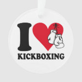 Ik hou van kickboksen ornament (voorkant)