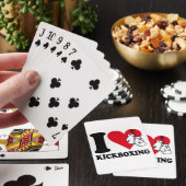 Ik hou van kickboksen pokerkaarten (Insitu)