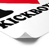 Ik hou van kickboksen poster (Hoek)